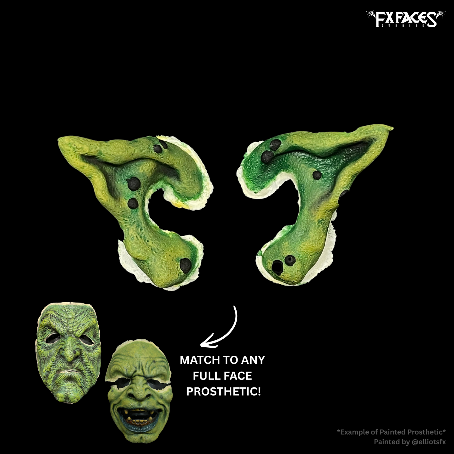 Warty Ears Foam Latex Prosthetic Set